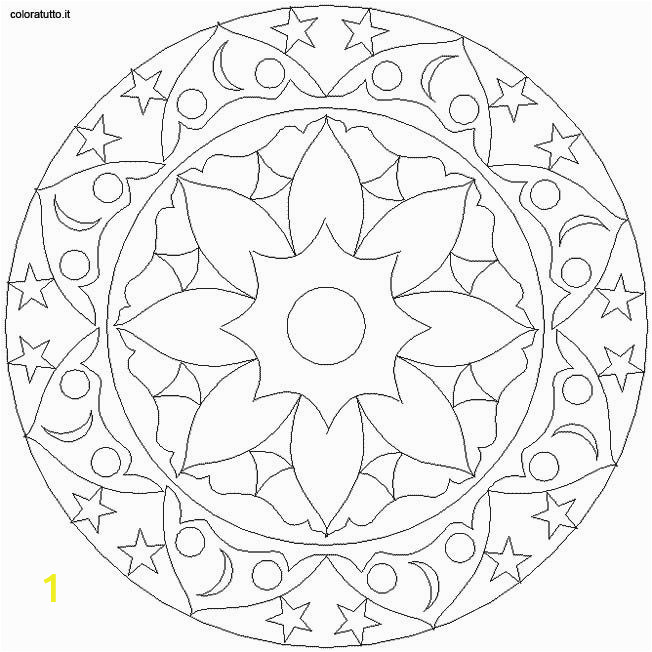 Coloring Pages for Visually Impaired Coloring Pages Special Mandala 158 Free Sample