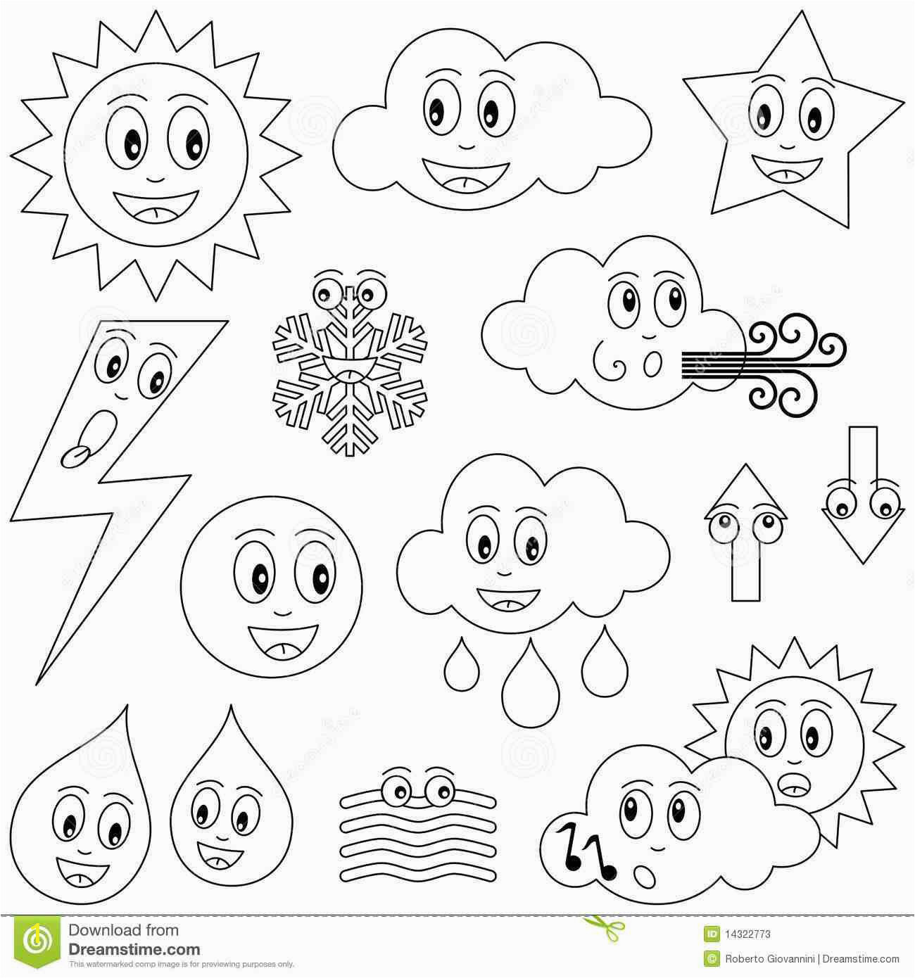 Coloring Pages for Weather Symbols New Coloring Free Coloring Pages Weather