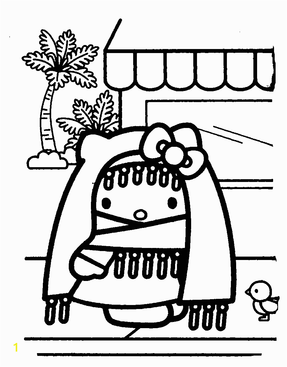 Coloring Pages Hello Kitty Mermaid Hello Kitty Coloring Pages