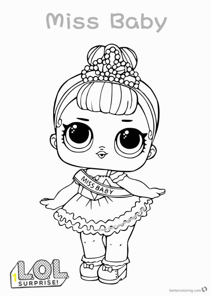 Miss Baby LOL Dolls Coloring Pages 731x1024