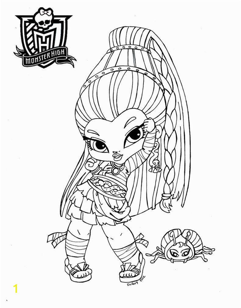 Coloring Pages Monster High Printable Baby Monster High Coloring Pages