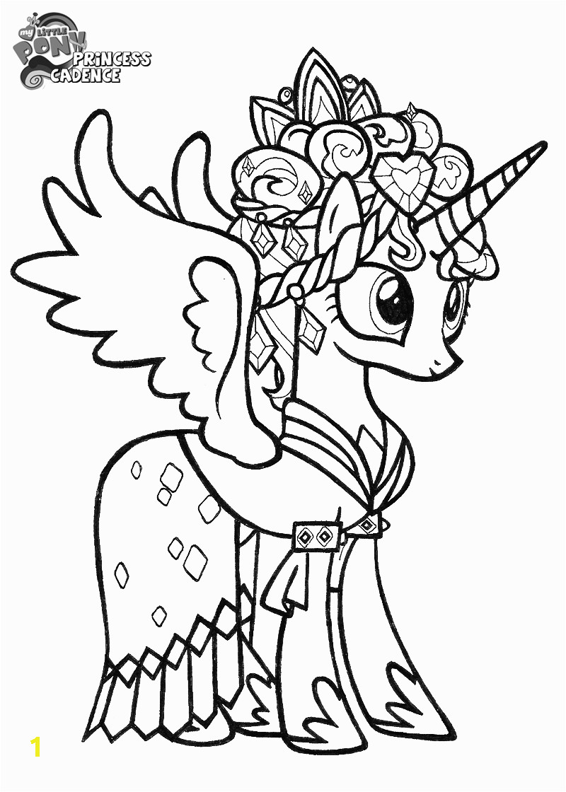Coloring Pages My Little Pony theme Prince Cadence – My Little Pony