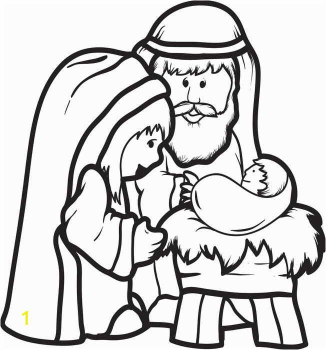 nativity coloring picture