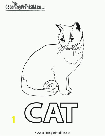 spell cat coloring page printable1