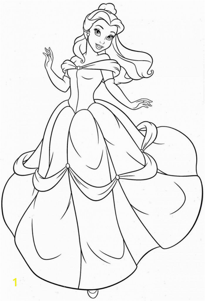 Coloring Pages Of Disney Princess Belle Free Printable Belle Coloring Pages for Kids