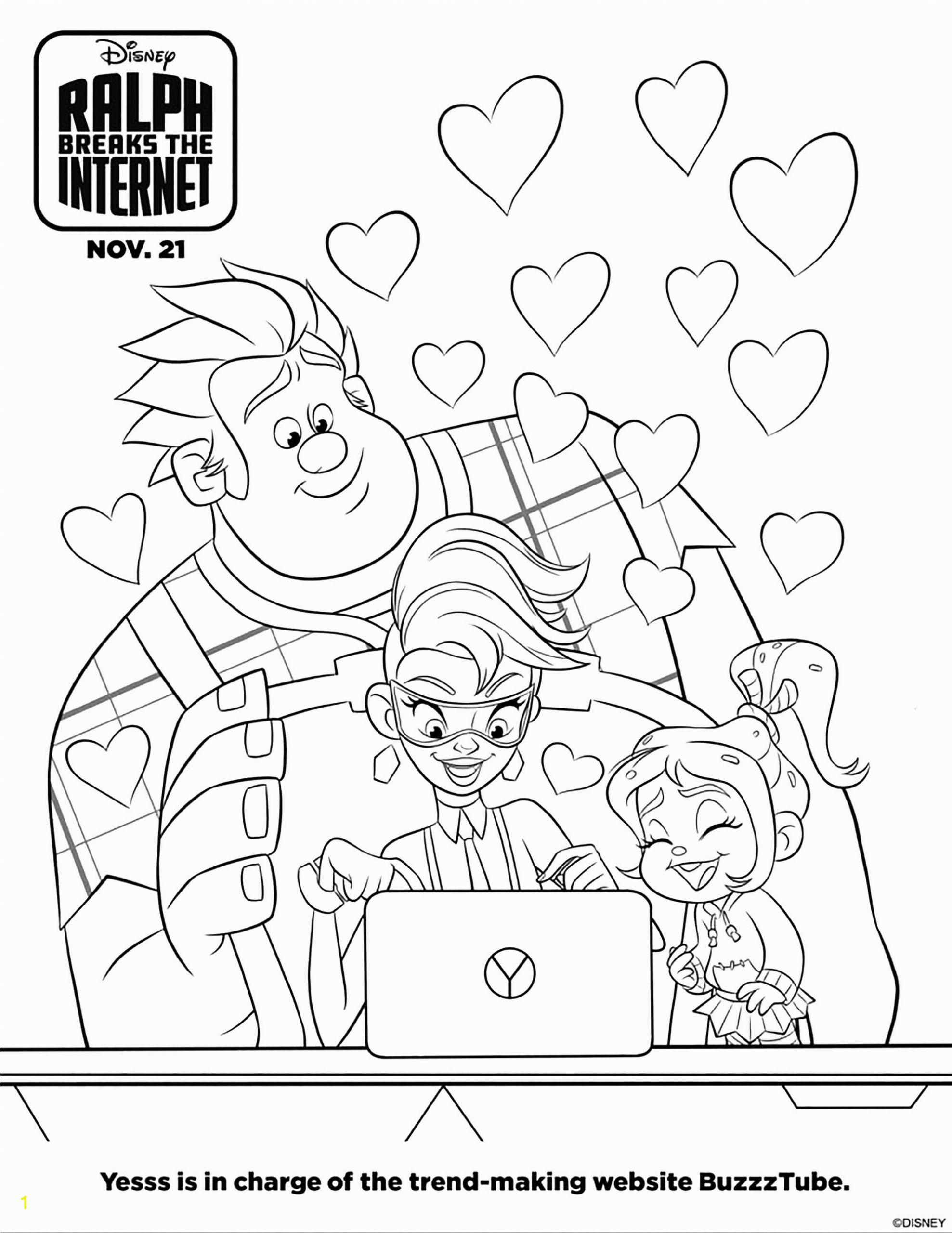 coloring pages for children wreck it ralph 2 9235