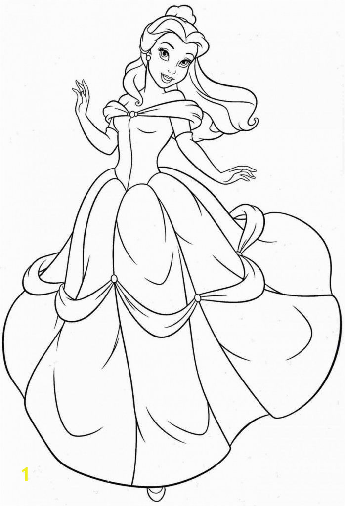 Coloring Pages Of Princesses In Disney Free Printable Belle Coloring Pages for Kids