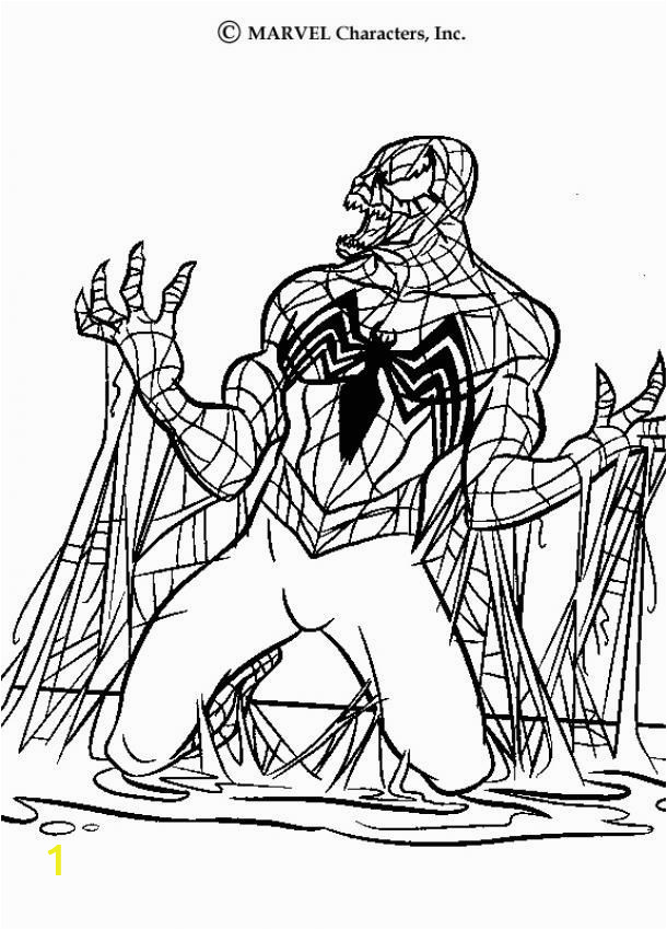Coloring Pages Of Spiderman and Venom Spider Man Coloring Pages Venom