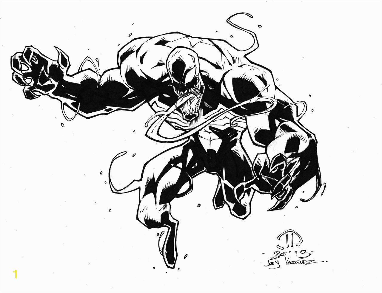 Coloring Pages Of Spiderman and Venom Venom Inked Up by Joeyvazquezviantart On Deviantart