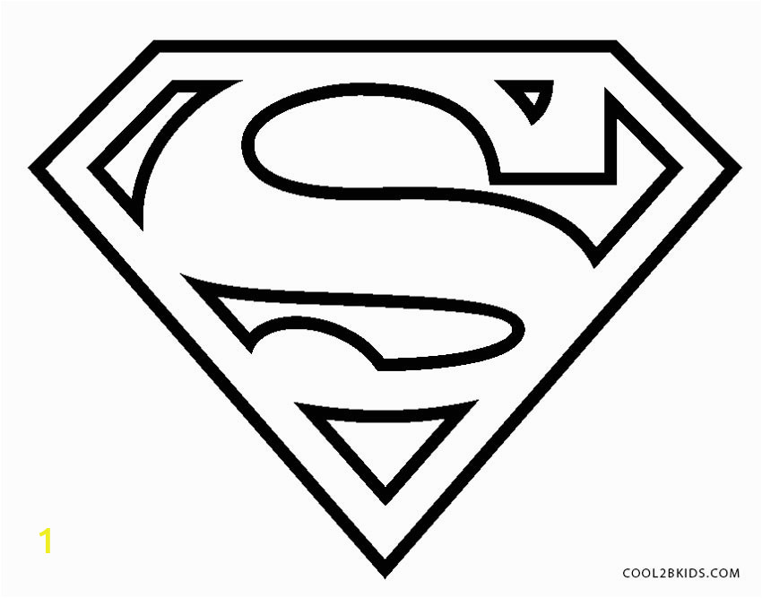 Superman Logo Coloring Pages