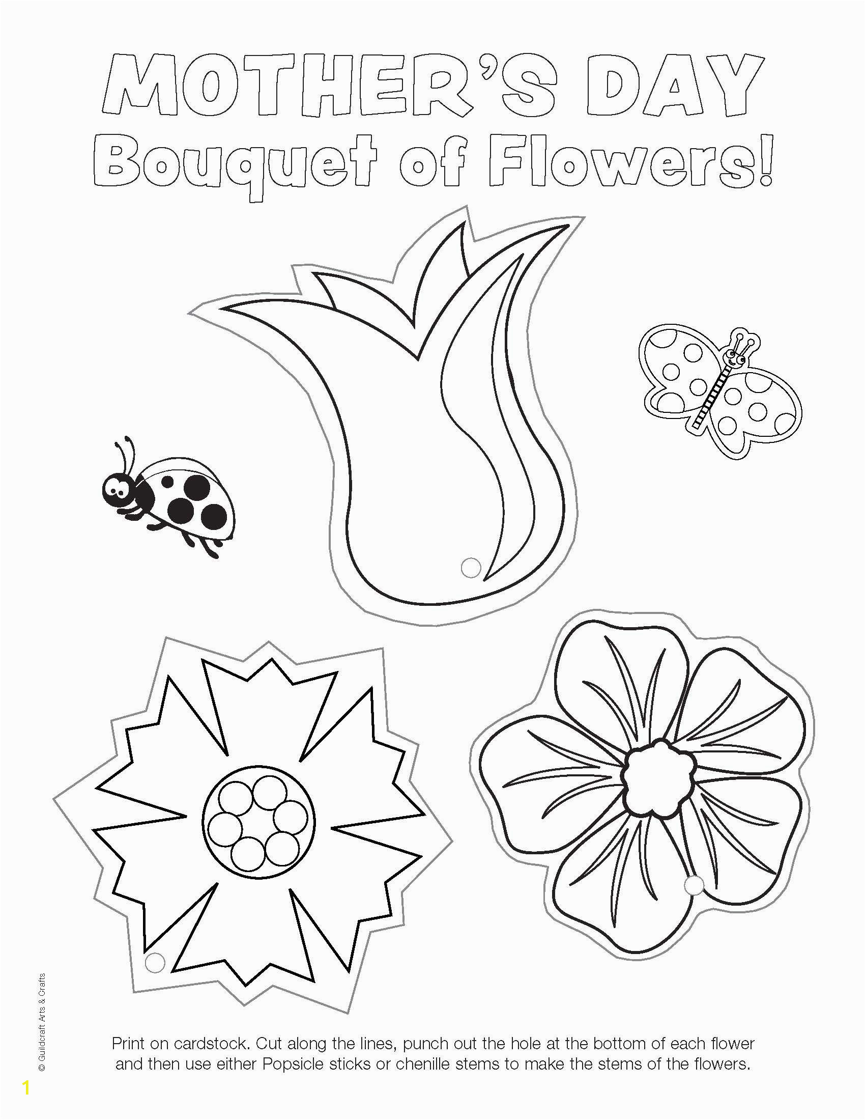 Coloring Pages Printable Mother S Day Ready to Color Mother S Day Flowers Printable with Images