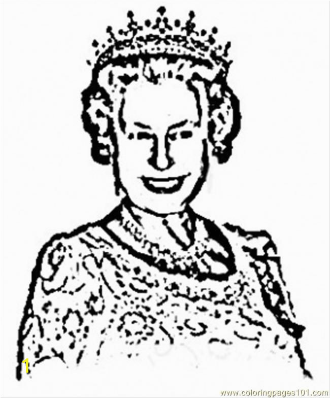 Coloring Pages Queen Elizabeth 1 Royal Queen
