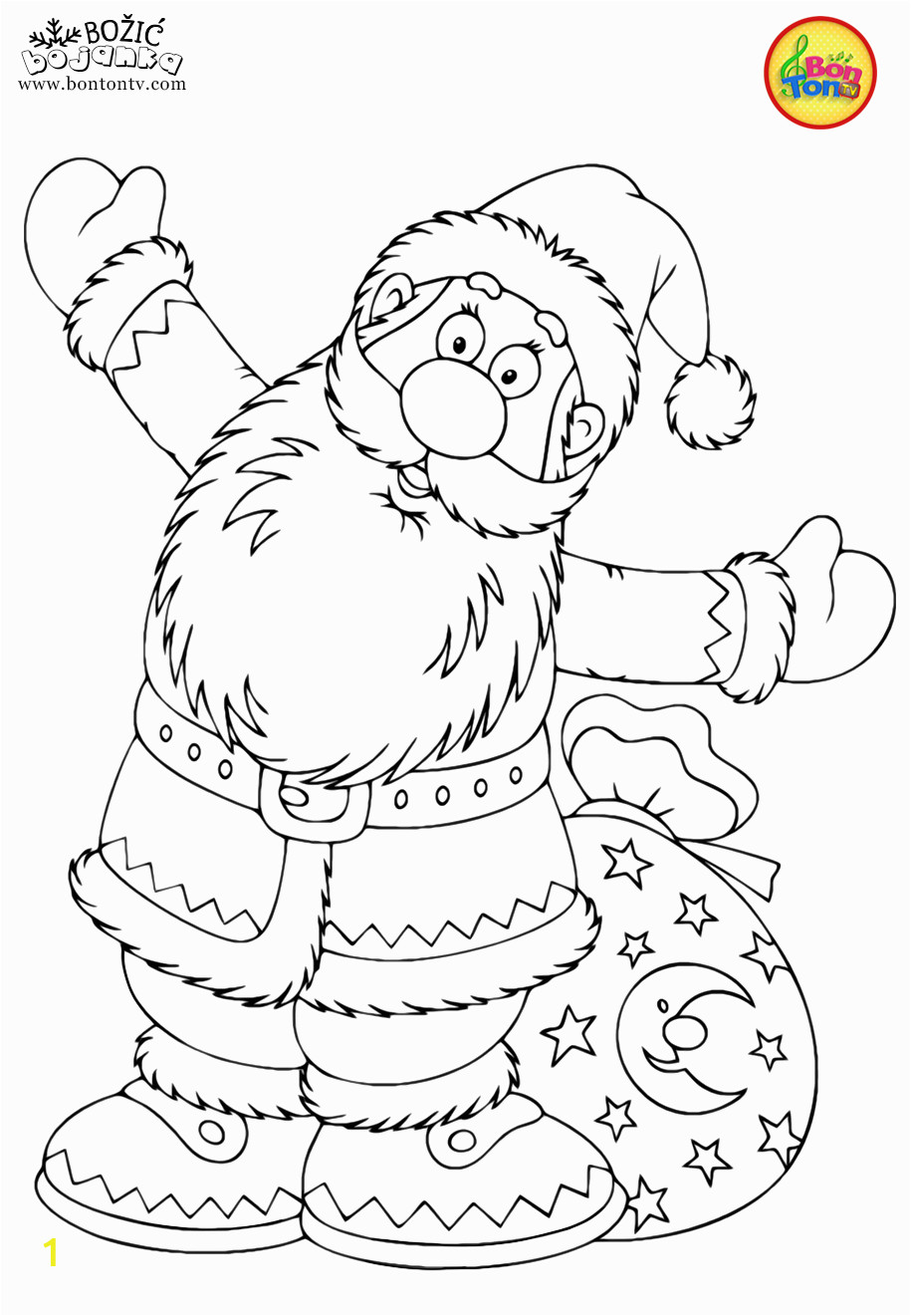 Coloring Pages Santa Claus Printable Christmas Coloring Pages BoÅ¾iÄ Bojanke Za Djecu Free