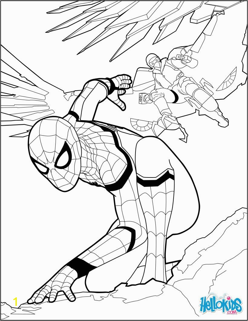 Coloring Pages Spiderman and Superman Spiderman Coloring Page From the New Spiderman Movie