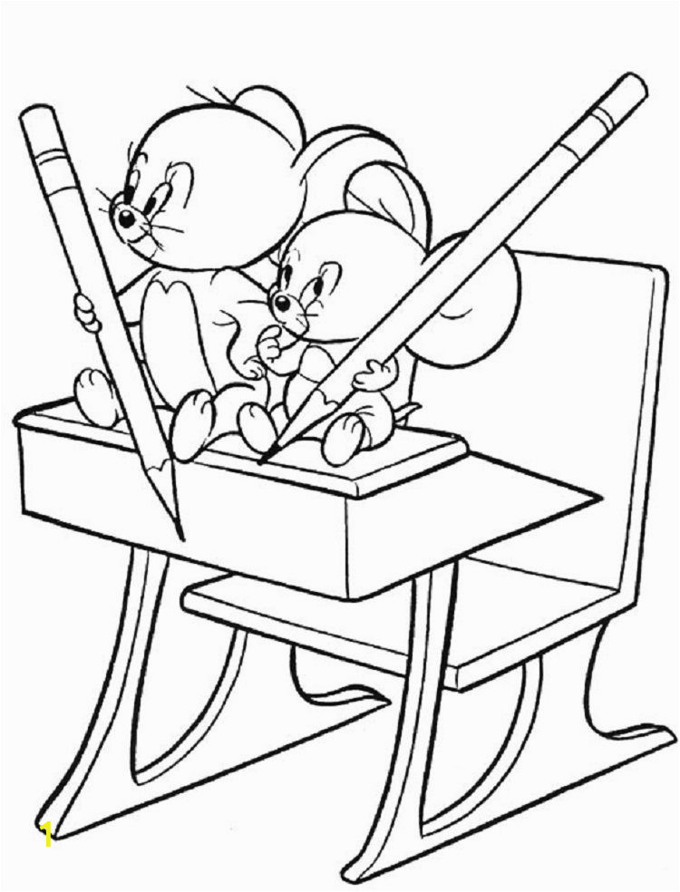 Coloring Pages tom and Jerry Printable tom and Jerry Coloring Pages Jerry and Nibbles
