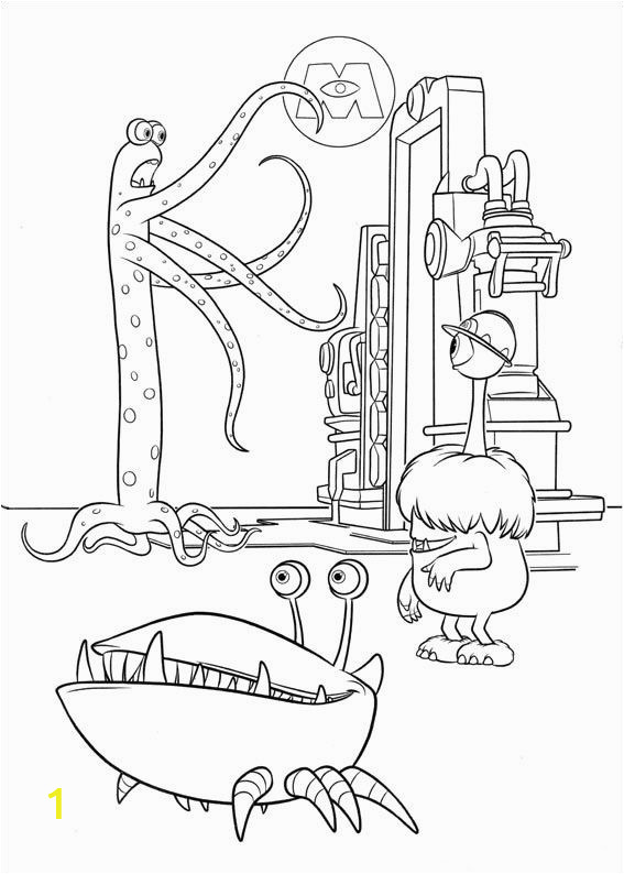 Coloring Pages You Can Color Online Disney Monsters Inc University Coloring Pages 3