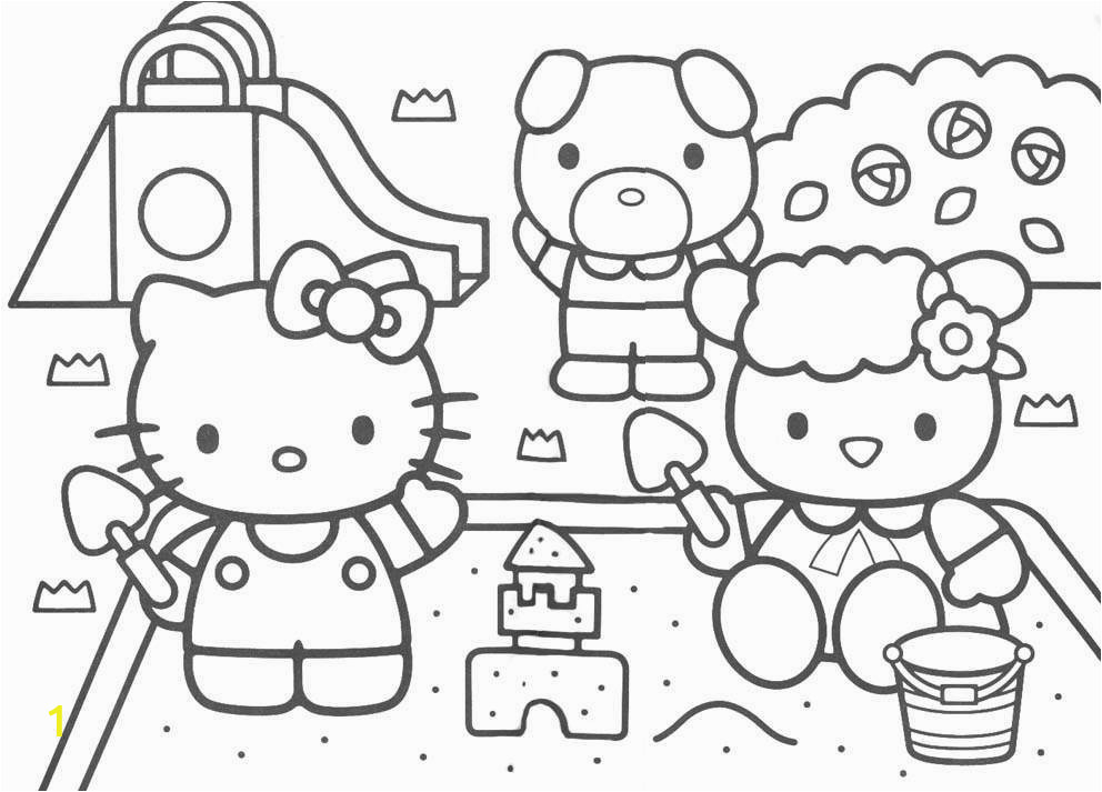 Colouring Pages Hello Kitty Friends Free Big Hello Kitty Download Free Clip Art