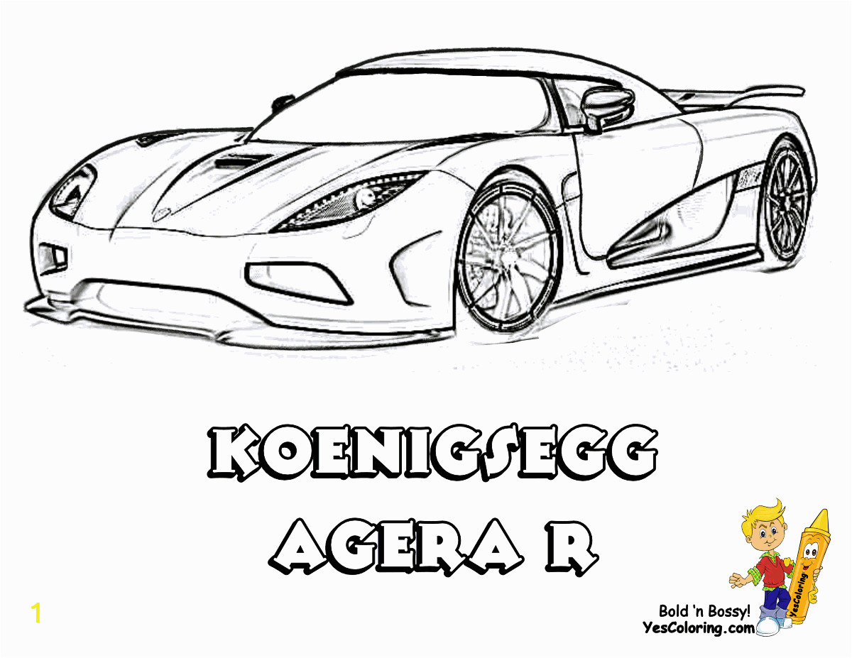 Colouring Pages Printable Race Car Striking Supercar Coloring Free Super Cars Coloring