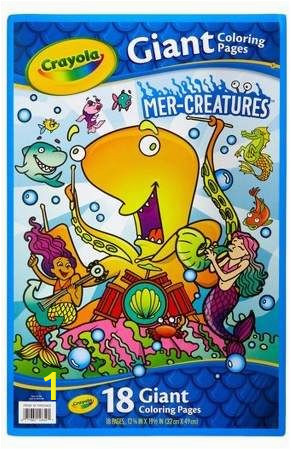 Crayola Giant Coloring Pages Disney Princess Crayola 18pg Giant Mer Creatures Coloring Book Adult Uni