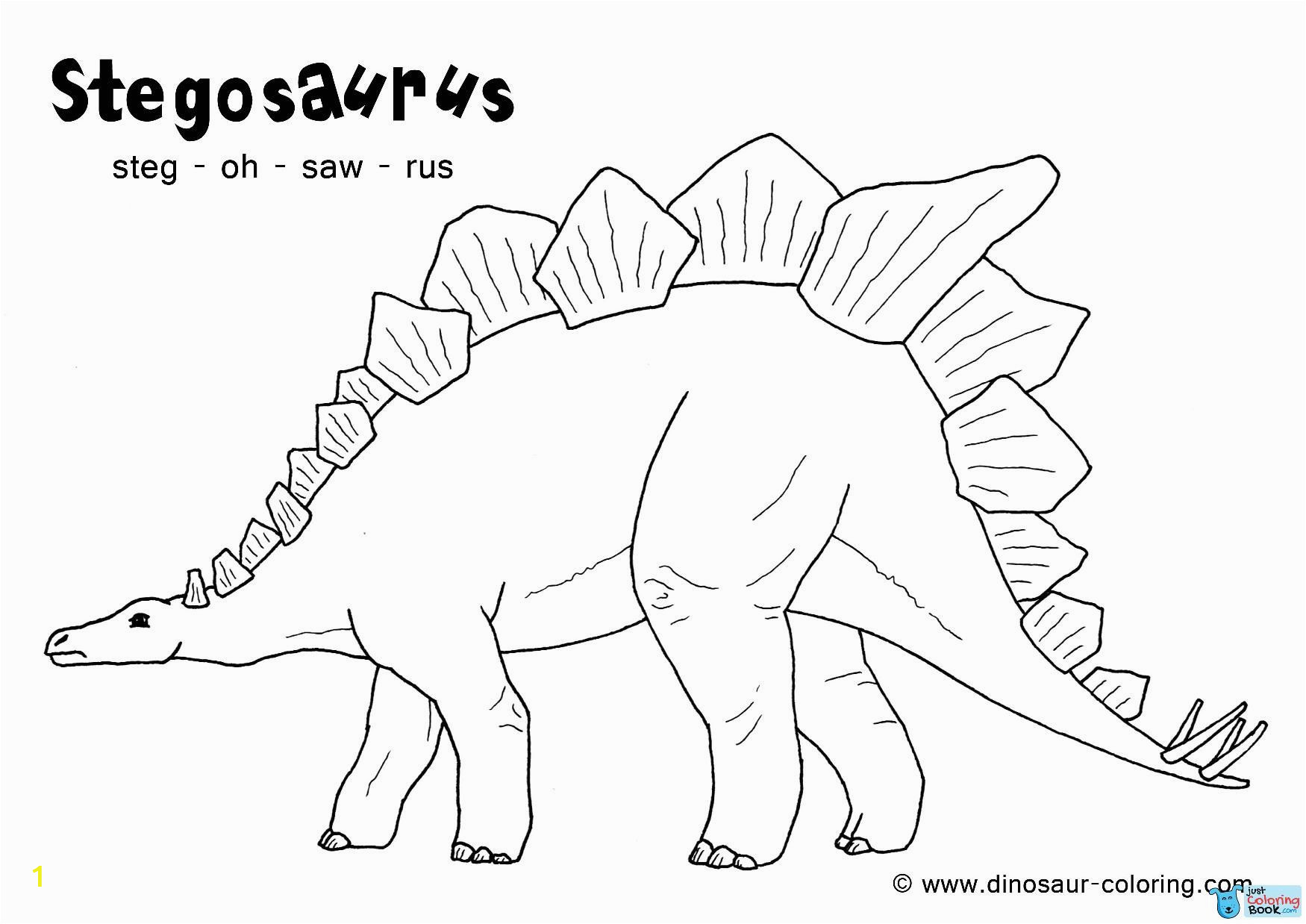Dinosaur Train Coloring Book Pages Stegosaurus Coloring Regarding Stegosaurus Dino Coloring