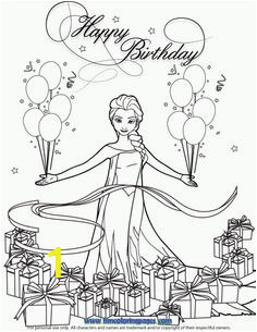 Disney Coloring Pages Happy Birthday 24 Best Disney Frozen Birthday Coloring Pages Images