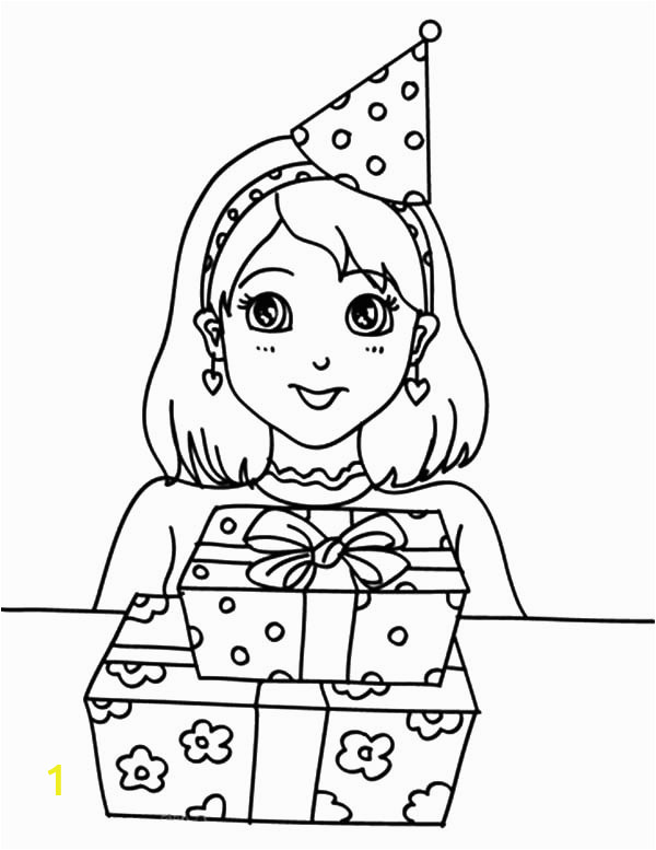 Disney Coloring Pages Happy Birthday Preety Girl Birthday Party Coloring Pages Netart