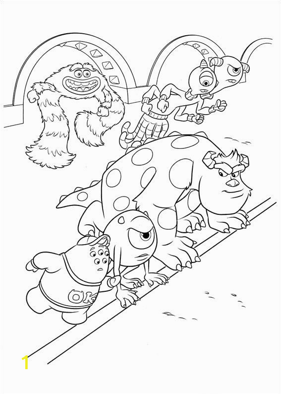 Disney Coloring Pages Monsters Inc Monsters Inc University Coloring Pages 39 with Images
