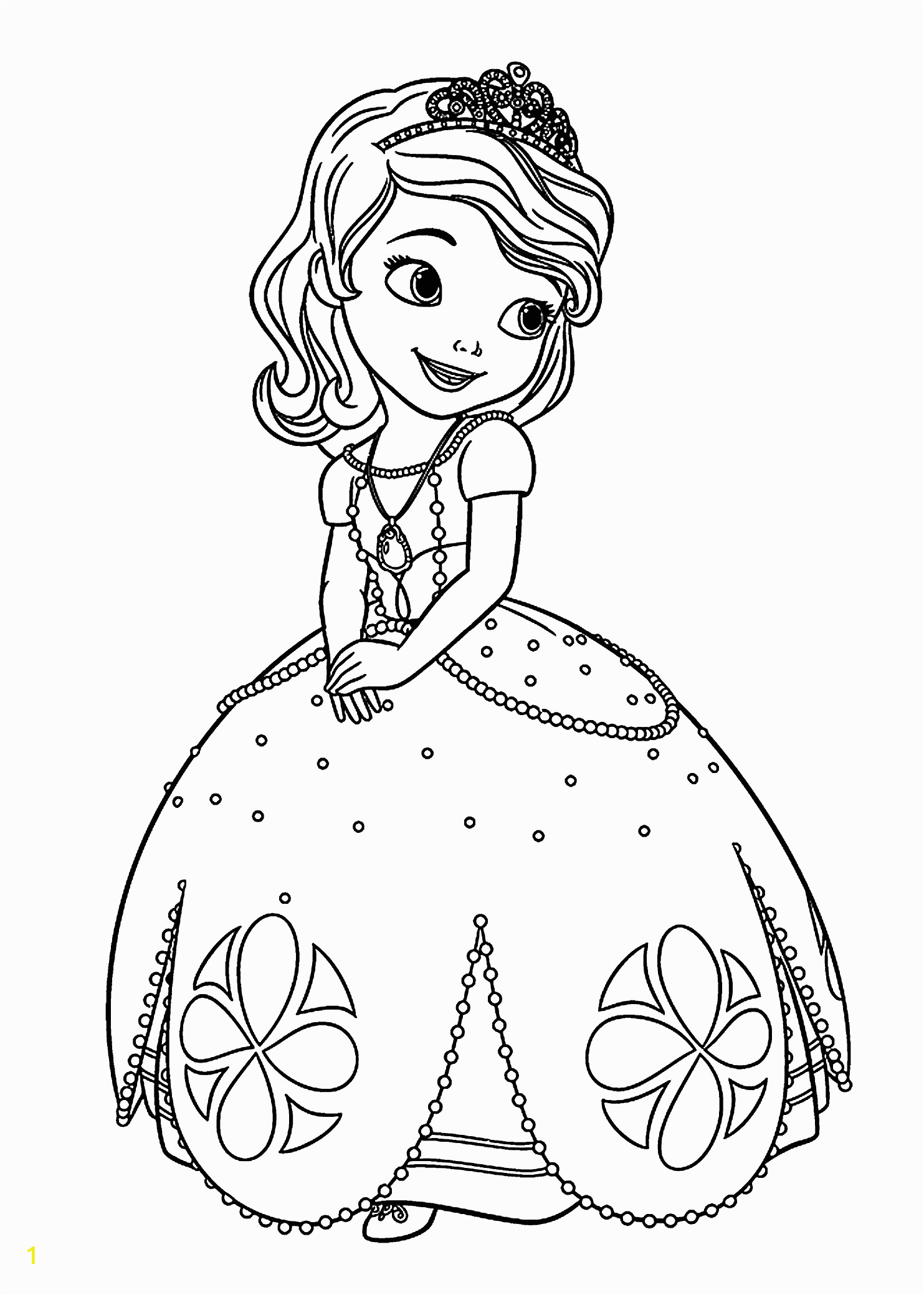 Disney Coloring Pages sofia the First sofia the First Coloring Pages for Kids Printable Free