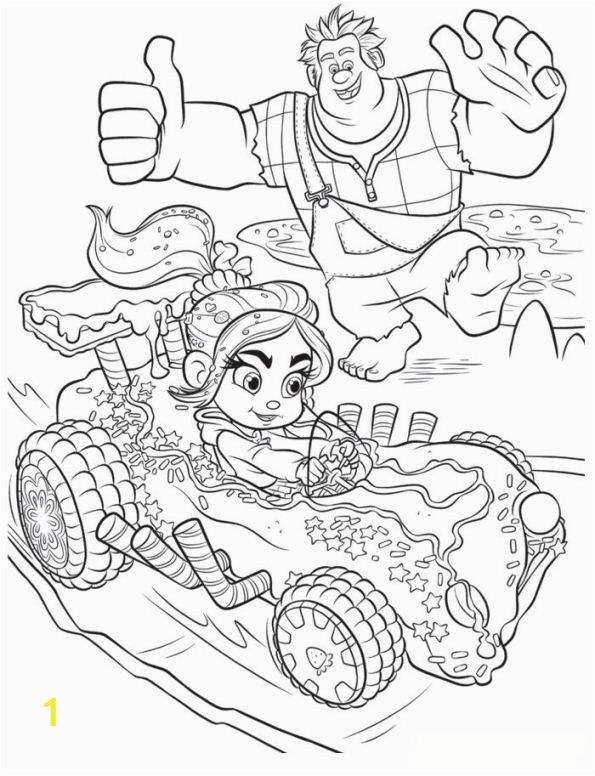 Disney Coloring Pages Wreck It Ralph Coloring Page Wreck It Ralph Ralph Vanellope