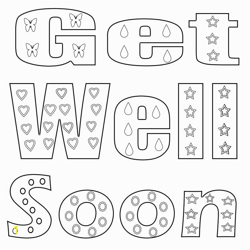 Get Well Soon Coloring Pages Printable