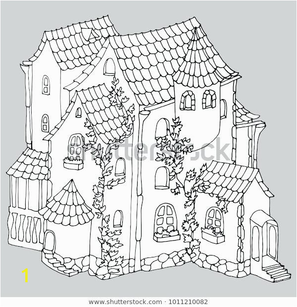 mansion coloring pages luigis haunted fairy tale ancient stone house