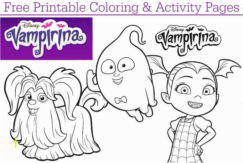 Disney Junior Printable Coloring Pages Disney Junior Vampirina Coloring Pages Dvd Giveaway