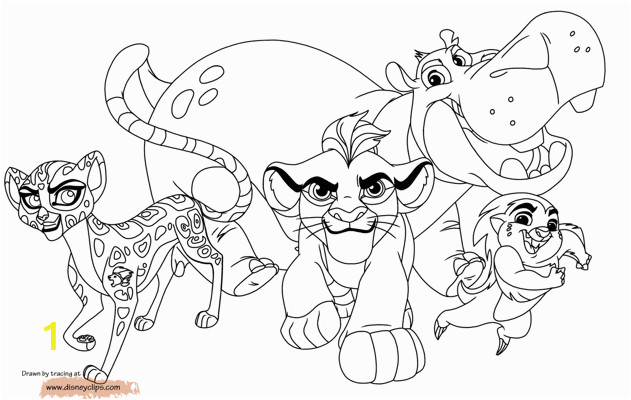 Disney Junior Printable Coloring Pages Disney the Lion Guard Coloring