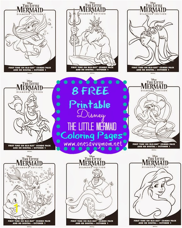 Disney The Little Mermaid Free Printable Coloring Pages Sheets