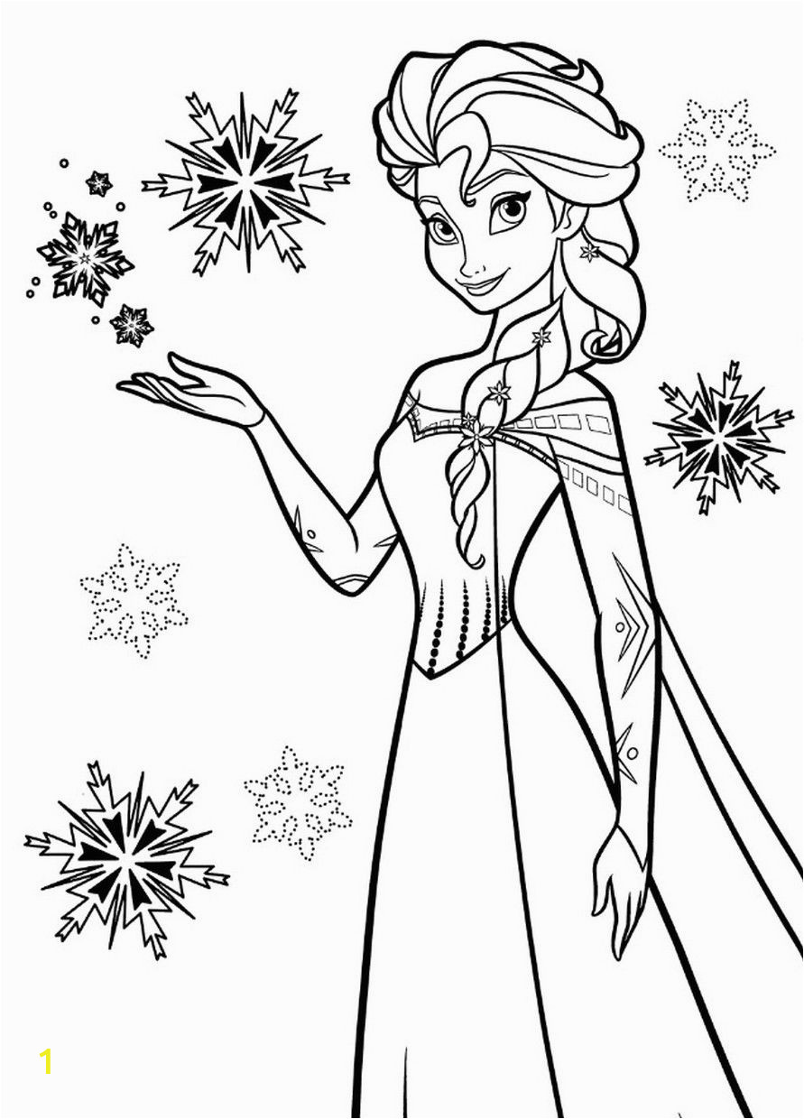 Disney Princess Elsa Coloring Pages Snow Princess Coloring Pages