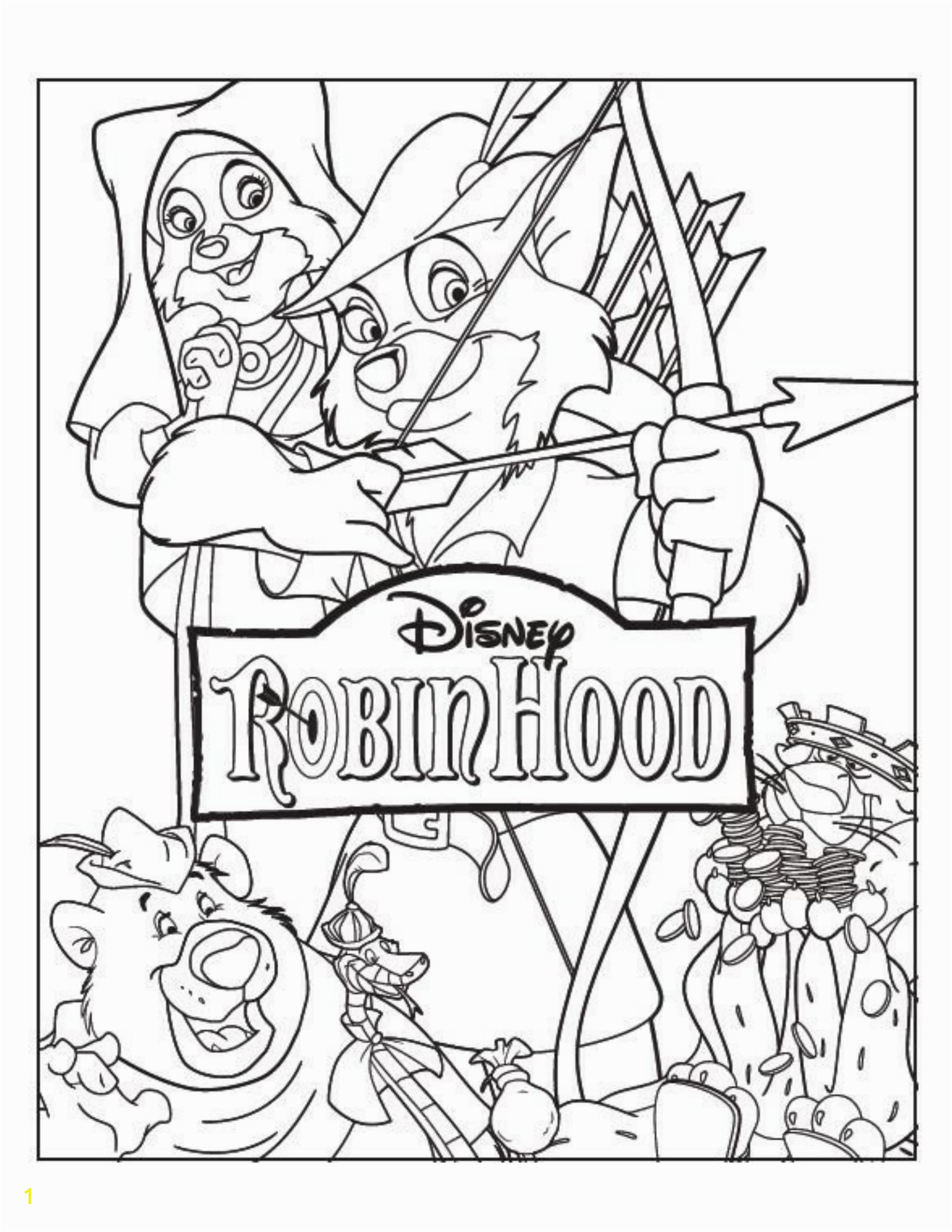 Disney Robin Hood Coloring Pages Coloring Pages