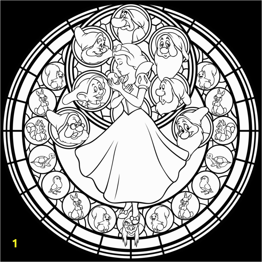 Disney Stained Glass Coloring Pages | divyajanani.org