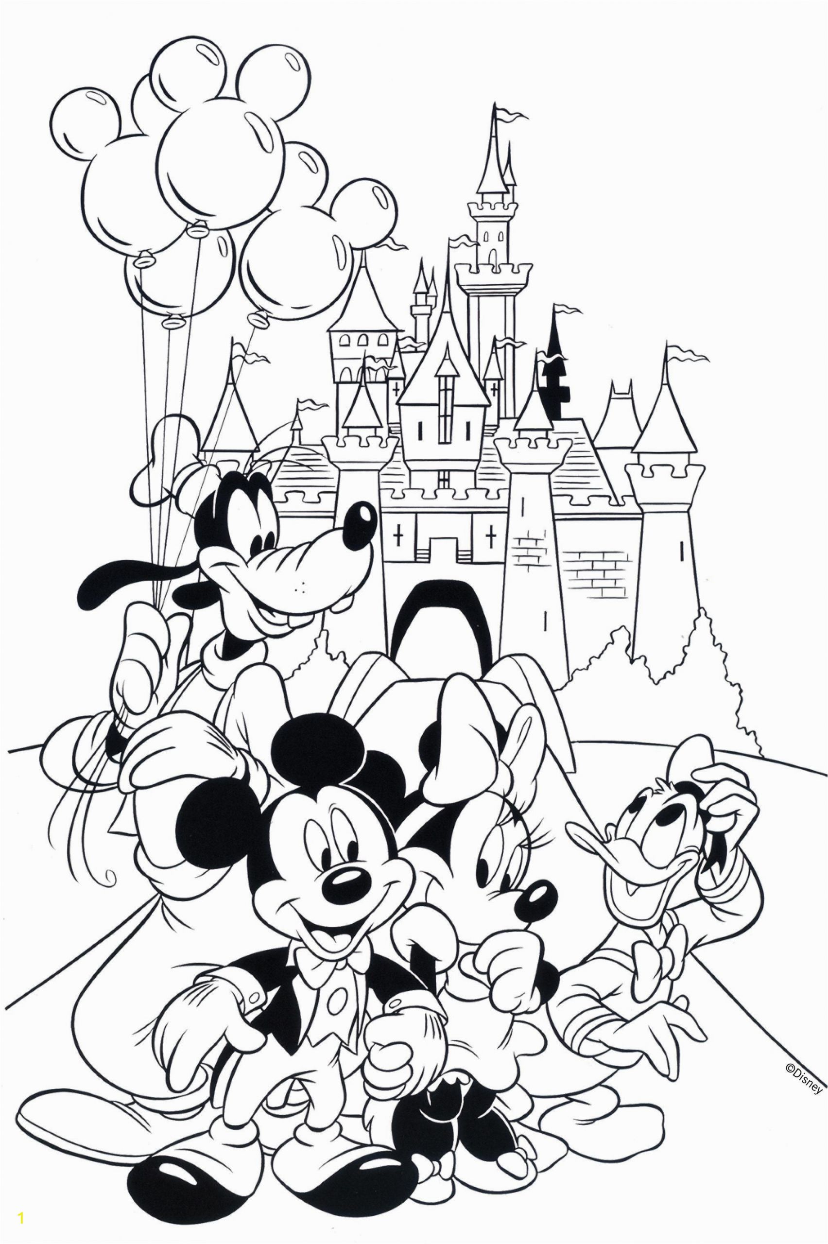 Disney World Castle Coloring Pages Free Children S Colouring In Ð² 2020 Ð³ Ñ