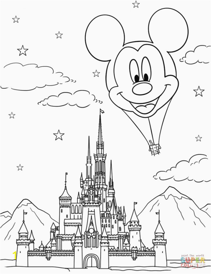 Disney World Castle Coloring Pages Inspirational Lovely Magic Kingdom Castle Coloring Pages