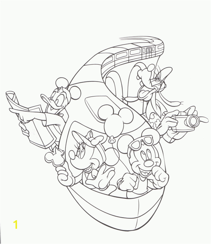 Disney World Rides Coloring Pages Disney Cruise Coloring Pages Coloring Home