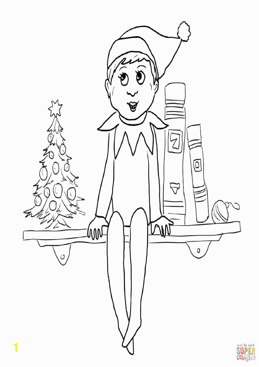 elf on the shelf coloring pages 18 9060