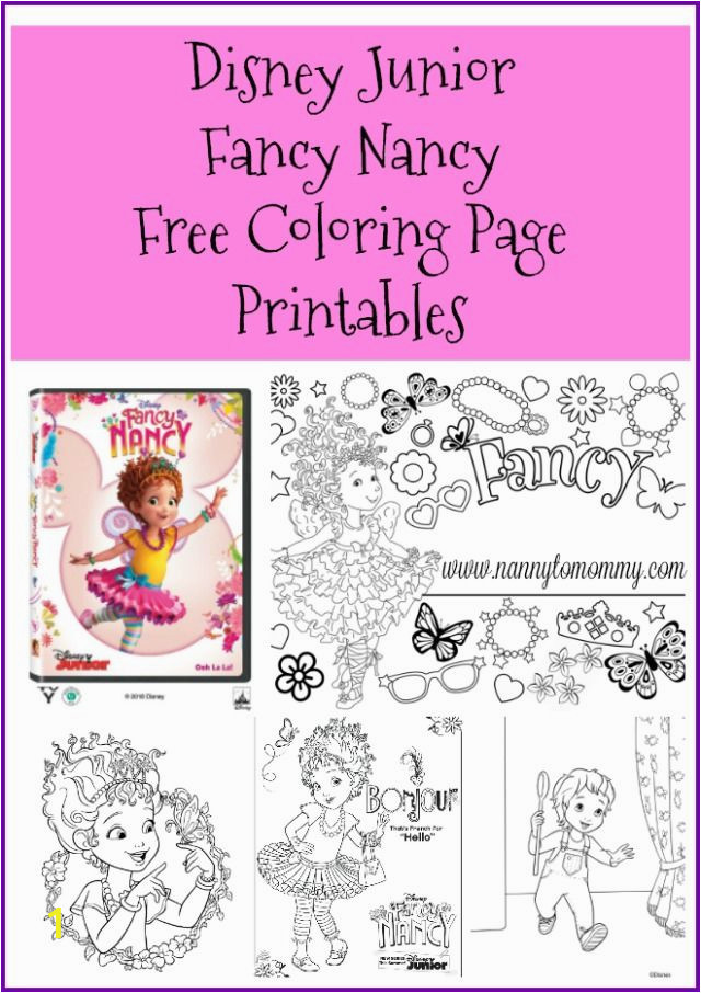 Fancy Nancy Disney Junior Coloring Pages | divyajanani.org