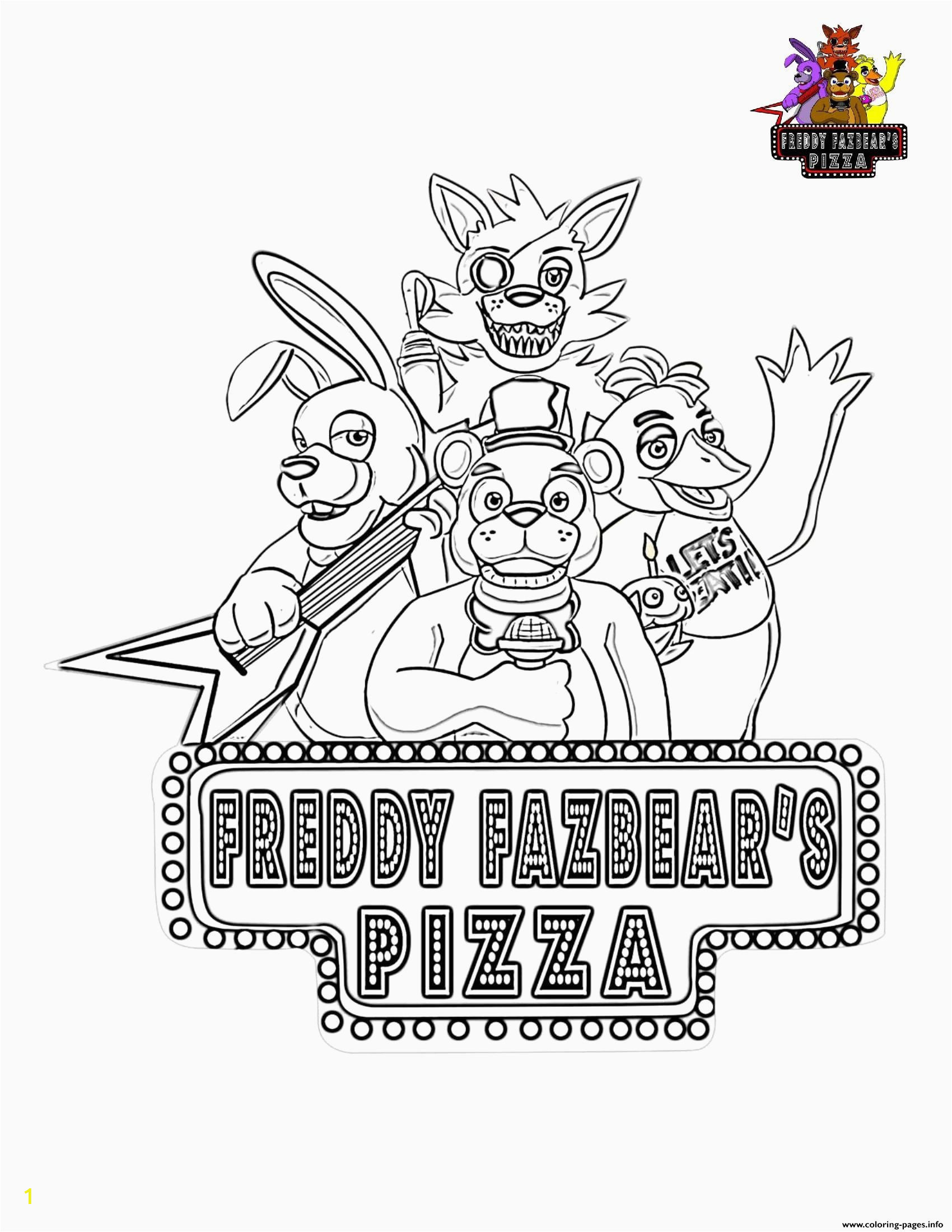 Five Nights at Freddy S Coloring Pages Coloring for Little Kids In 2020