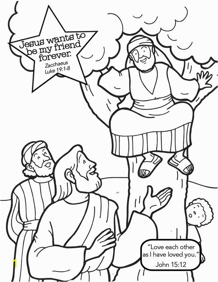 Free Coloring Pages for Zacchaeus Mercy Lun Lunmercy11 On Pinterest