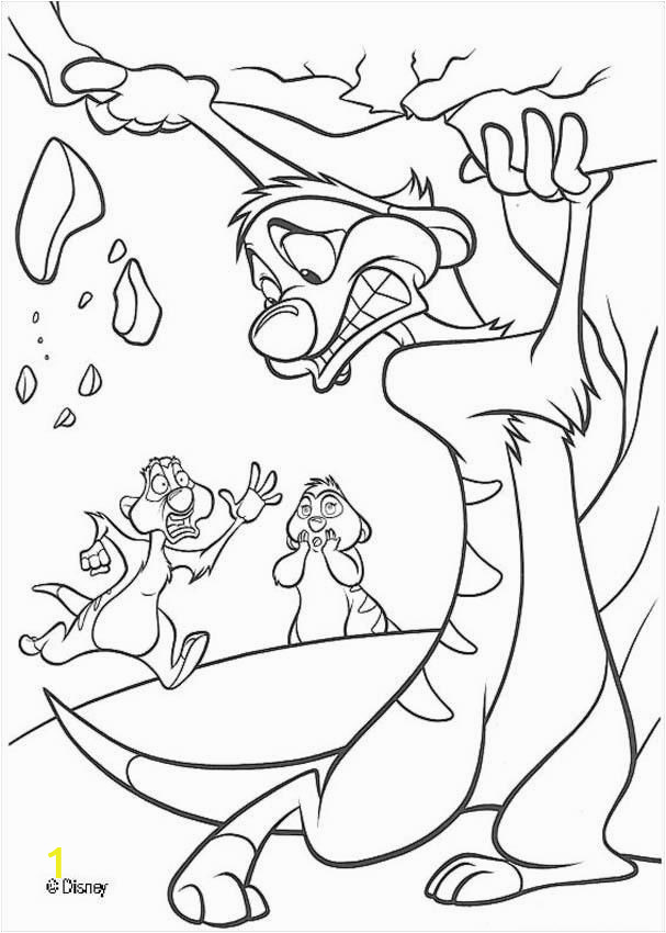 Free Disney Coloring Pages Lion King Help Timon Coloring Page