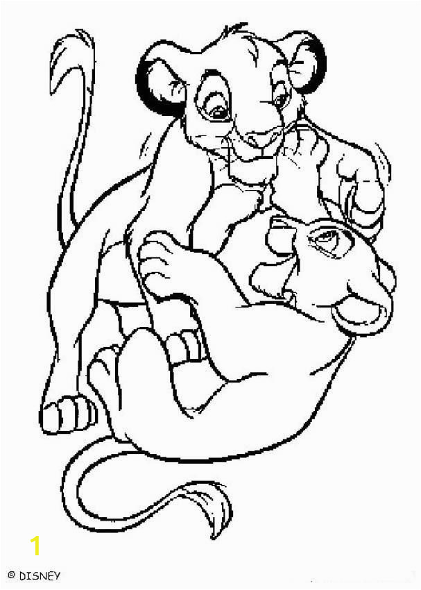 Free Disney Coloring Pages Lion King the Lion King Coloring Pages Simba Playing with Nala Mit