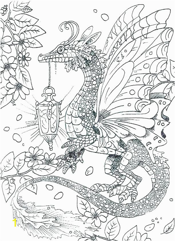 Butterfly Wing Dragon Adult Coloring Page