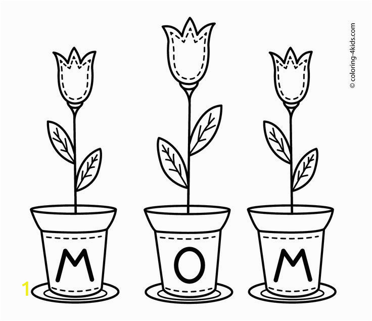 Free Printable Mothers Day Coloring Pages Mother S Day Flowers Coloring Pages for Kids Printable Free