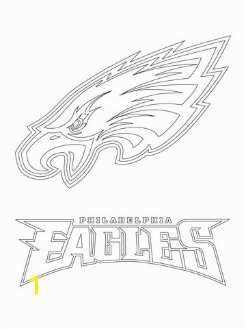 philadelphia eagles logo coloring page