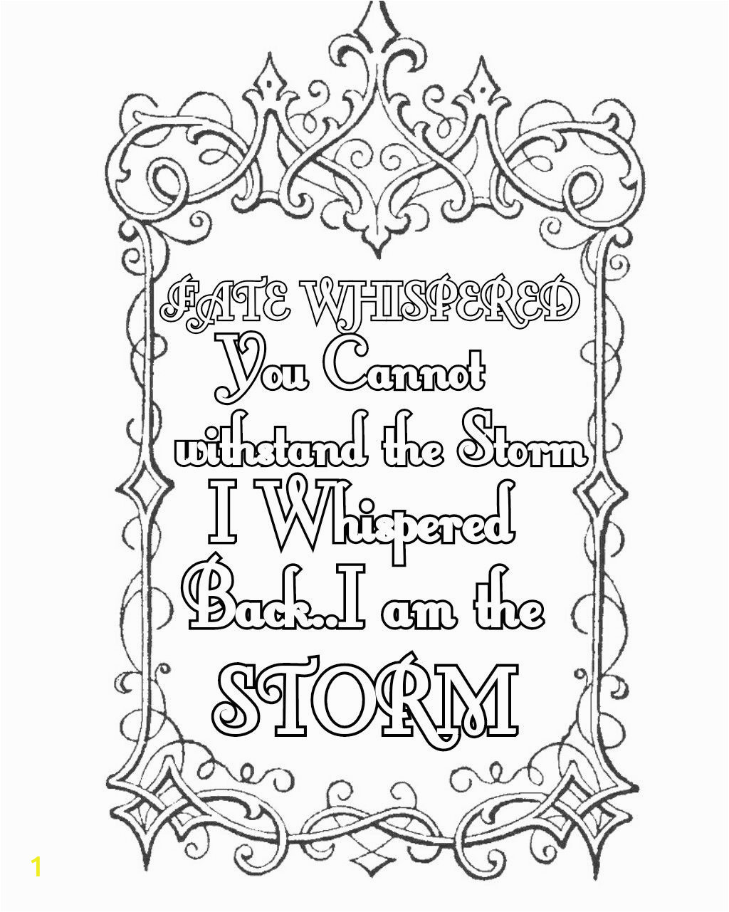 Free Printable Quote Coloring Pages for Adults Pin by Tianna norris On Adult Coloring